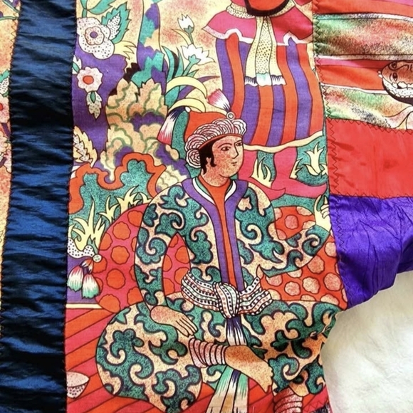 Colorful Patchwork Kimono Jacket - Picture 2 of 4